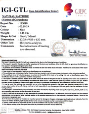 7.18 Ratti Natural Blue Sapphire With Govt Lab Certified-(2331)